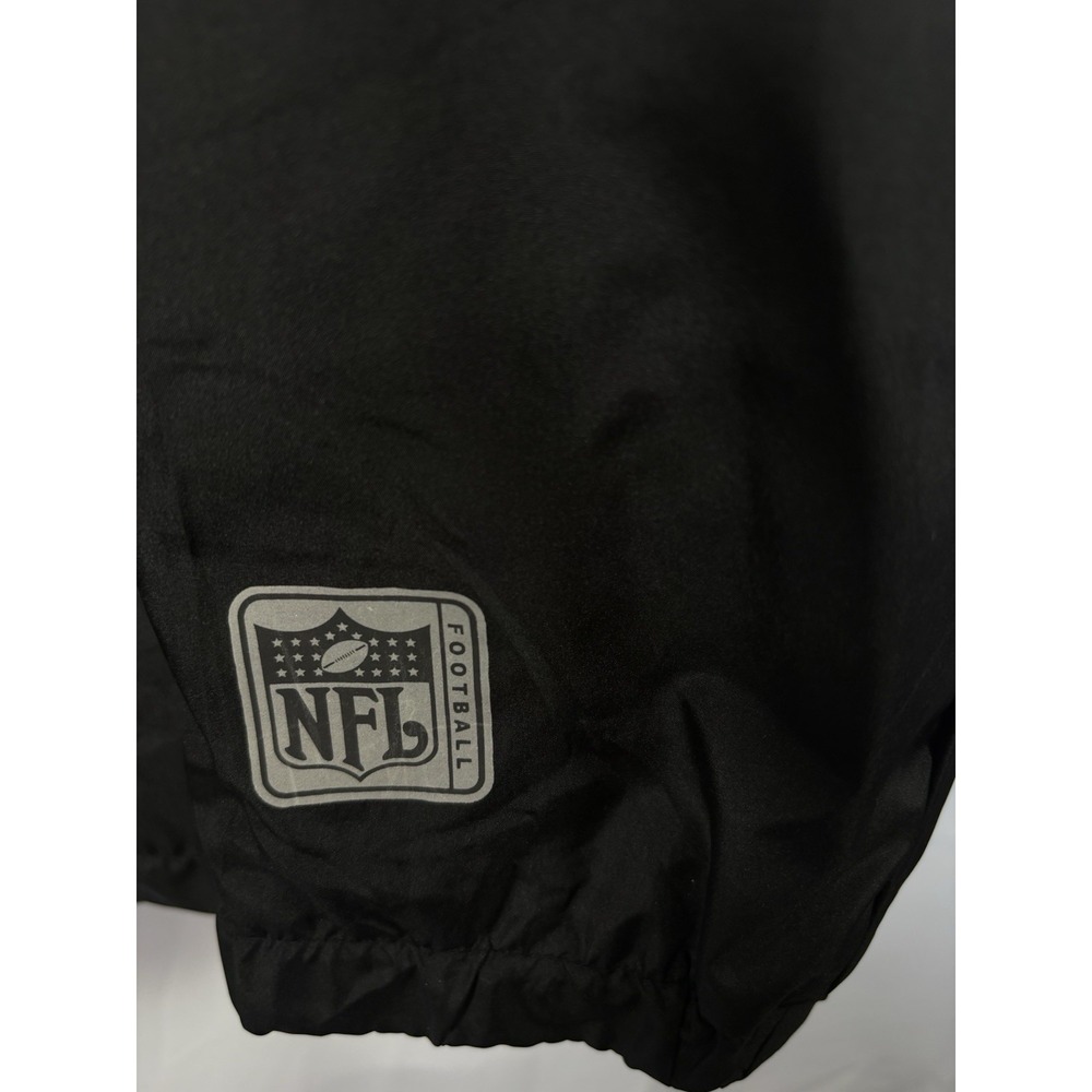 NFL team apparel brand jacket with hood Size XL 1/4 zip drawstrings - Picture 5 of 6